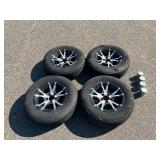SET OF 4 USED WHEELS/TIRES ST205/75R15