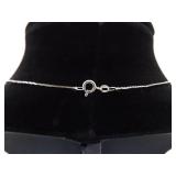 .925 Sterling Silver Crystal Cross Pendant Necklace .925 Sterling Silver Crystal Cross Pendant Necklace