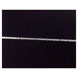 .925 Sterling Silver Ribbon Heart Pendant Necklace .925 Sterling Silver Ribbon Heart Pendant Necklace