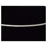 .925 Sterling Silver Wider Etched Herringbone 24" Necklace .925 Sterling Silver Wider Etched Herringbone 24" Necklace