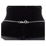 .925 Sterling Silver Stacked Hearts Pendant Necklace .925 Sterling Silver Stacked Hearts Pendant Necklace