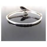 .925 Sterling Silver Amber Bracelet Size 7.5 .925 Sterling Silver Amber Bracelet Size 7.5
