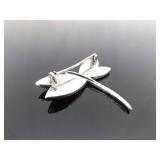 .925 Sterling Silver Inlayed Mother of Pearl Dragonfly Brooch .925 Sterling Silver Inlayed Mother of Pearl Dragonfly Brooch