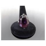 .925 Sterling Silver Amethyst Cocktail Ring Size 6.5 .925 Sterling Silver Amethyst Cocktail Ring Size 6.5