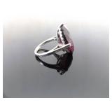 .925 Sterling Silver Amethyst Cocktail Ring Size 6.5 .925 Sterling Silver Amethyst Cocktail Ring Size 6.5