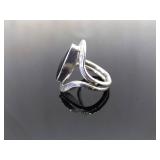 .925 Sterling Silver Onyx Cabochon Ring Size 10 .925 Sterling Silver Onyx Cabochon Ring Size 10