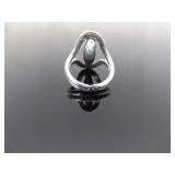 .925 Sterling Silver Onyx Cabochon Ring Size 10 .925 Sterling Silver Onyx Cabochon Ring Size 10