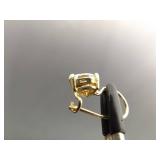 .925 Sterling Silver Heart Crystal Vermeil Hook Latch Earrings .925 Sterling Silver Heart Crystal Vermeil Hook Latch Earrings