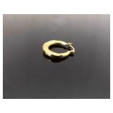 .925 Sterling Silver Vermeil Twisted Hoop Post Latch Earrings .925 Sterling Silver Vermeil Twisted Hoop Post Latch Earrings