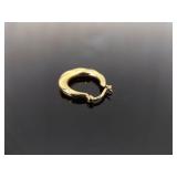 .925 Sterling Silver Vermeil Twisted Hoop Post Latch Earrings .925 Sterling Silver Vermeil Twisted Hoop Post Latch Earrings