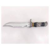 3 NEW LARGER Fixed Blade Bowie Knives in Sheaths 3 NEW LARGER Fixed Blade Bowie Knives in Sheaths