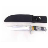 3 NEW LARGER Fixed Blade Bowie Knives in Sheaths 3 NEW LARGER Fixed Blade Bowie Knives in Sheaths