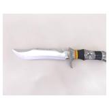 3 NEW LARGER Fixed Blade Bowie Knives in Sheaths 3 NEW LARGER Fixed Blade Bowie Knives in Sheaths