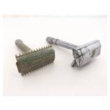 Lot of Antique and Vintage Straight Razors, Gillette Razors, Blades, etc. Lot of Antique and Vintage Straight Razors, Gillette Razors, Blades, etc.