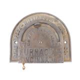 Antique Iron Furness Plate Antique Iron Furness Plate