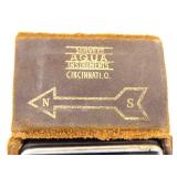 Vintage Surveys Aqua Instrument In Original Leather Case Vintage Surveys Aqua Instrument In Original Leather Case