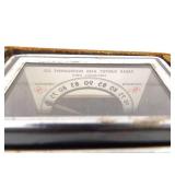 Vintage Surveys Aqua Instrument In Original Leather Case Vintage Surveys Aqua Instrument In Original Leather Case