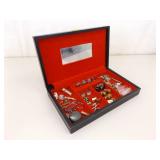 2 Boxes of Mens Jewelry, Cufflinks, Tie Tacks, Findings, etc. 2 Boxes of Mens Jewelry, Cufflinks, Tie Tacks, Findings, etc.