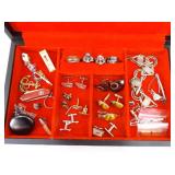 2 Boxes of Mens Jewelry, Cufflinks, Tie Tacks, Findings, etc. 2 Boxes of Mens Jewelry, Cufflinks, Tie Tacks, Findings, etc.