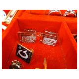 2 Boxes of Mens Jewelry, Cufflinks, Tie Tacks, Findings, etc. 2 Boxes of Mens Jewelry, Cufflinks, Tie Tacks, Findings, etc.