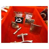 2 Boxes of Mens Jewelry, Cufflinks, Tie Tacks, Findings, etc. 2 Boxes of Mens Jewelry, Cufflinks, Tie Tacks, Findings, etc.