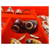 2 Boxes of Mens Jewelry, Cufflinks, Tie Tacks, Findings, etc. 2 Boxes of Mens Jewelry, Cufflinks, Tie Tacks, Findings, etc.