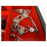 2 Boxes of Mens Jewelry, Cufflinks, Tie Tacks, Findings, etc. 2 Boxes of Mens Jewelry, Cufflinks, Tie Tacks, Findings, etc.