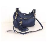 Authentic Michael Kors Navy Pebble Leather Tassel Crossbody Bag/Purse Authentic Michael Kors Navy Pebble Leather Tassel Crossbody Bag/Purse