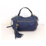 Authentic Michael Kors Navy Pebble Leather Tassel Crossbody Bag/Purse Authentic Michael Kors Navy Pebble Leather Tassel Crossbody Bag/Purse