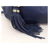 Authentic Michael Kors Navy Pebble Leather Tassel Crossbody Bag/Purse Authentic Michael Kors Navy Pebble Leather Tassel Crossbody Bag/Purse