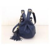 Authentic Michael Kors Navy Pebble Leather Tassel Crossbody Bag/Purse Authentic Michael Kors Navy Pebble Leather Tassel Crossbody Bag/Purse