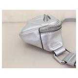 Authentic COACH Elias Belt Bag with Puffy Diamond Quilting in a Silver Metallic Finish Authentic COACH Elias Belt Bag with Puffy Diamond Quilting in a Silver Metallic Finish