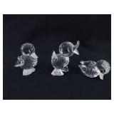 Lot of 3 AS NEW Swarovski Crystal Duck Figurines Lot of 3 AS NEW Swarovski Crystal Duck Figurines