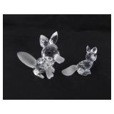 Lot of 2 AS NEW Swarovski Crystal Fox Figurines Lot of 2 AS NEW Swarovski Crystal Fox Figurines