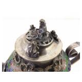 Lot of Antique Stone Teapots, Bamboo Umbrella, and Other Asian Decor Lot of Antique Stone Teapots, Bamboo Umbrella, and Other Asian Decor