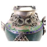 Lot of Antique Stone Teapots, Bamboo Umbrella, and Other Asian Decor Lot of Antique Stone Teapots, Bamboo Umbrella, and Other Asian Decor