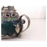 Lot of Antique Stone Teapots, Bamboo Umbrella, and Other Asian Decor Lot of Antique Stone Teapots, Bamboo Umbrella, and Other Asian Decor