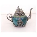 Lot of Antique Stone Teapots, Bamboo Umbrella, and Other Asian Decor Lot of Antique Stone Teapots, Bamboo Umbrella, and Other Asian Decor