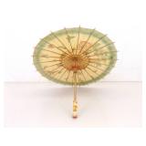 Lot of Antique Stone Teapots, Bamboo Umbrella, and Other Asian Decor Lot of Antique Stone Teapots, Bamboo Umbrella, and Other Asian Decor