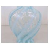 3 Vintage Fenton Vases and Basket 3 Vintage Fenton Vases and Basket