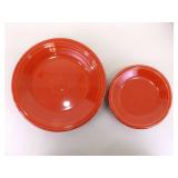 Lot of Vintage Fiesta Plates, Gravy Boat, etc. Lot of Vintage Fiesta Plates, Gravy Boat, etc.