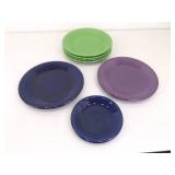 Lot of Vintage Fiesta Plates, Gravy Boat, etc. Lot of Vintage Fiesta Plates, Gravy Boat, etc.