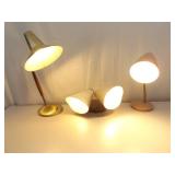Lot of 3 Mid Century Modern Lighting Fixtures and Desk Lamp Lot of 3 Mid Century Modern Lighting Fixtures and Desk Lamp