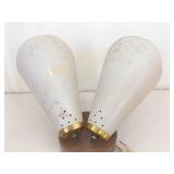 Lot of 3 Mid Century Modern Lighting Fixtures and Desk Lamp Lot of 3 Mid Century Modern Lighting Fixtures and Desk Lamp