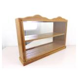 Larger Wood Sliding Glass Door Tabletop Display Curio Larger Wood Sliding Glass Door Tabletop Display Curio