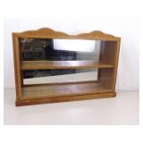 Larger Wood Sliding Glass Door Tabletop Display Curio Larger Wood Sliding Glass Door Tabletop Display Curio