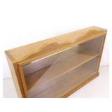 Larger Wood Sliding Glass Door Tabletop Display Curio Larger Wood Sliding Glass Door Tabletop Display Curio