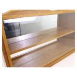 Larger Wood Sliding Glass Door Tabletop Display Curio Larger Wood Sliding Glass Door Tabletop Display Curio