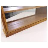 Larger Wood Sliding Glass Door Tabletop Display Curio Larger Wood Sliding Glass Door Tabletop Display Curio