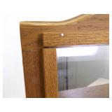 Larger Wood Sliding Glass Door Tabletop Display Curio Larger Wood Sliding Glass Door Tabletop Display Curio